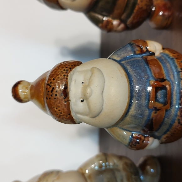 Vintage Glazed Pottery Ceramic Santa Claus Christmas Decor - Picture 2 of 9